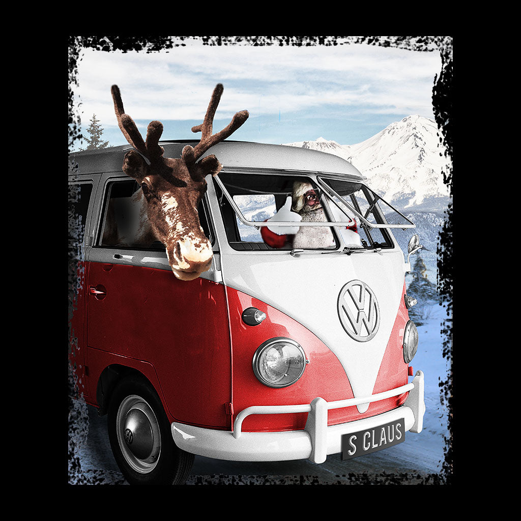 Volkswagen Santa And Reindeer T1 Camper Van Women's T-Shirt product image 2
