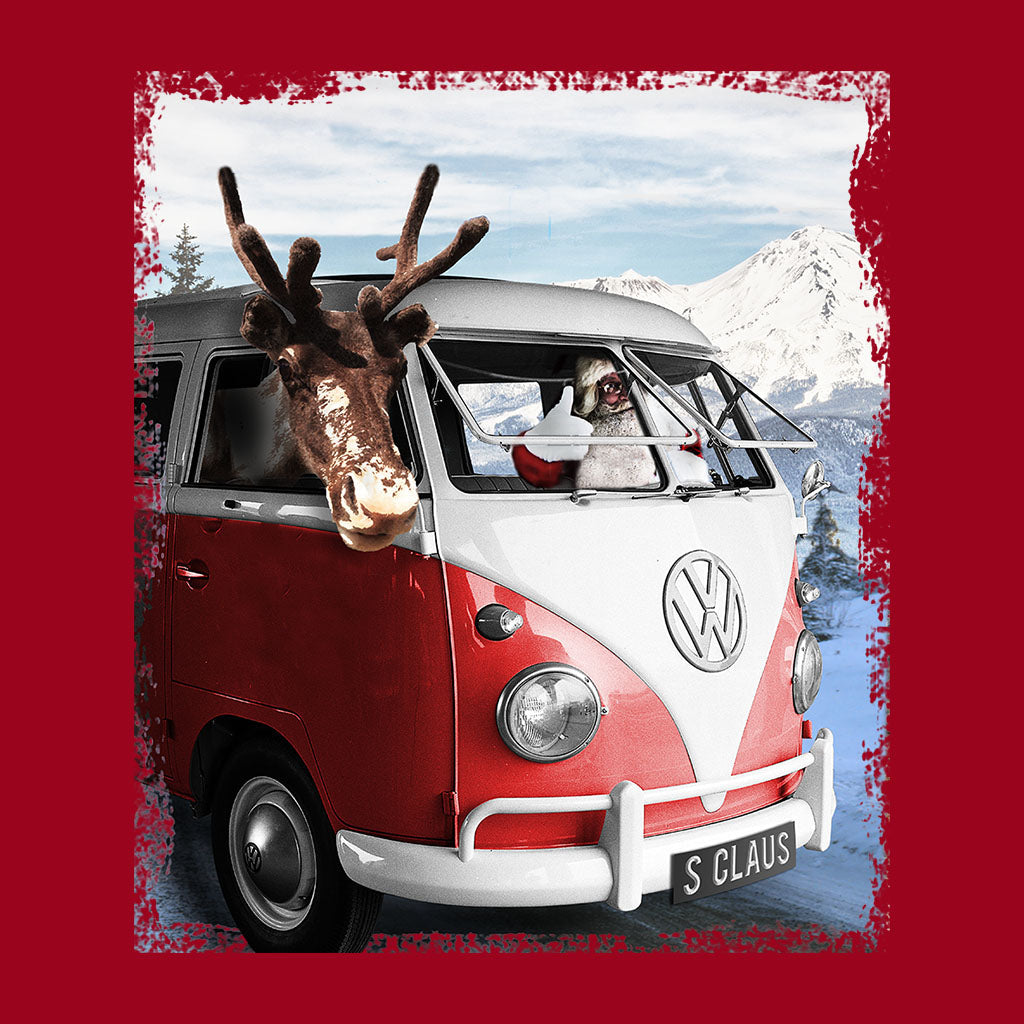 Volkswagen Santa And Reindeer T1 Camper Van Women's T-Shirt product image 7