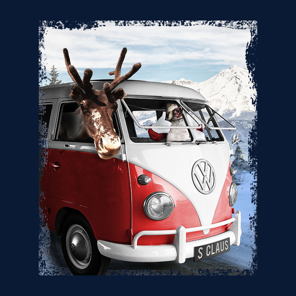 Volkswagen Santa And Reindeer T1 Camper Van Women's T-Shirt product image 6
