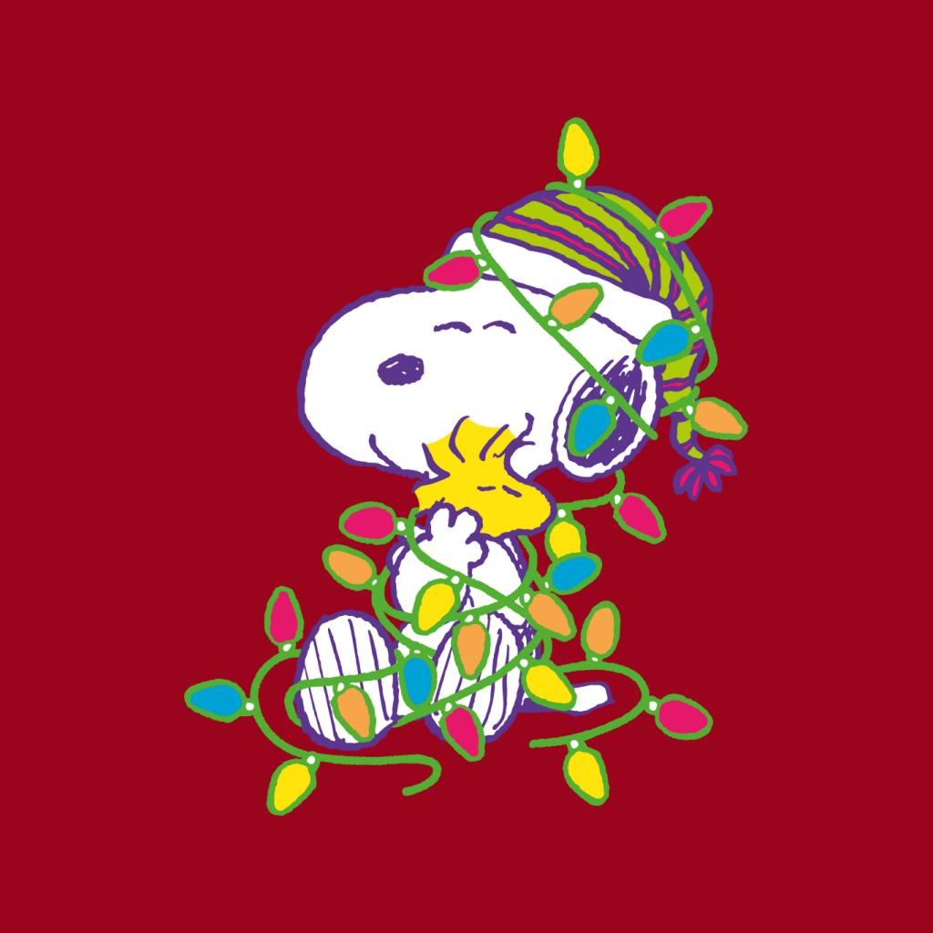 Peanuts Christmas Festive Lights Hug Women's T-Shirt product image 5