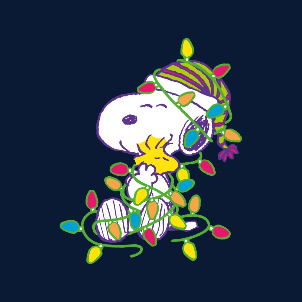 Peanuts Christmas Festive Lights Hug Women's T-Shirt product image 2
