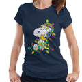 Peanuts Christmas Festive Lights Hug Women's T-Shirt product image 1