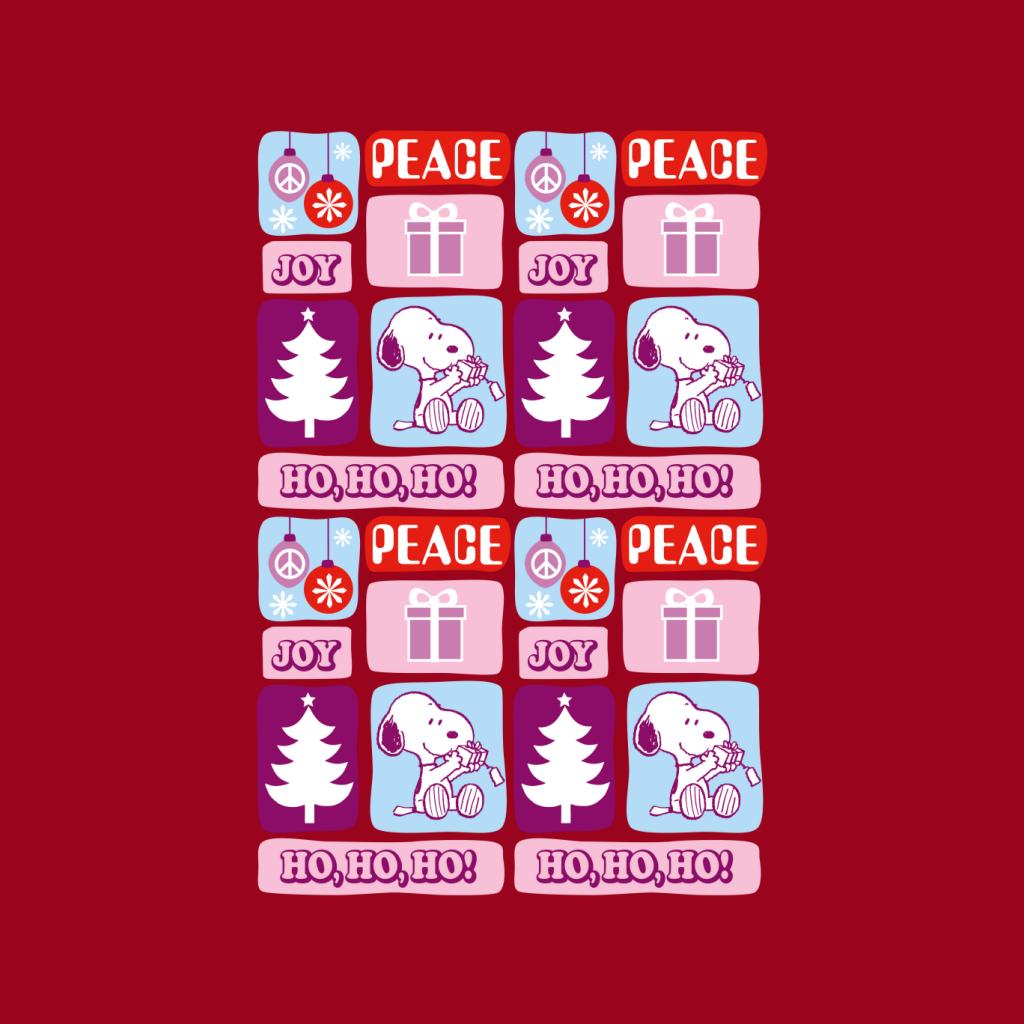 Peanuts Christmas Snoopy Peace Joy Ho Ho Ho Women's T-Shirt product image 5