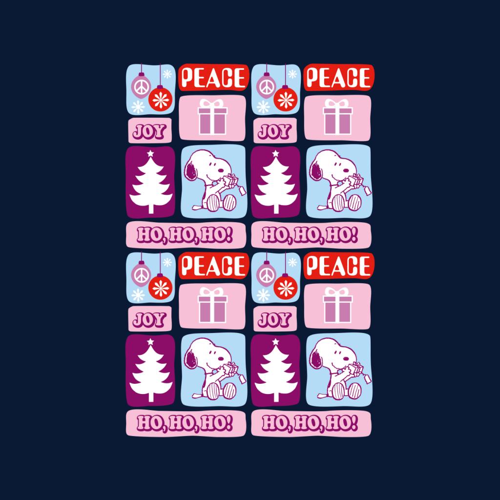 Peanuts Christmas Snoopy Peace Joy Ho Ho Ho Women's T-Shirt product image 2