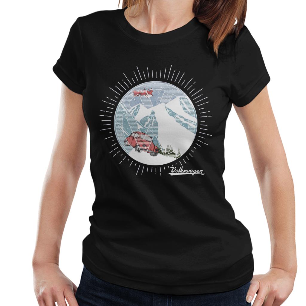 Official Volkswagen Snowflake White Text Women's T-Shirt product image 1