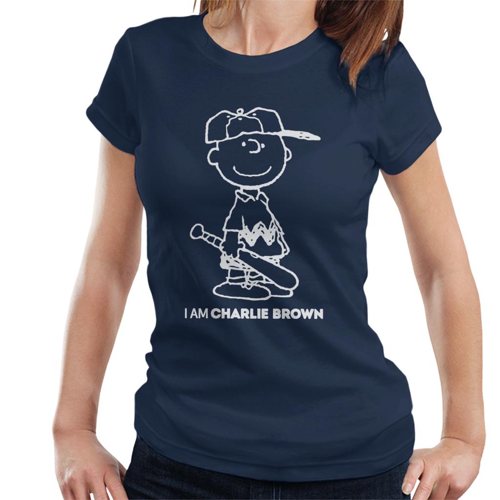 Peanuts I Am Charlie Brown White Text Women's T-Shirt product image 5