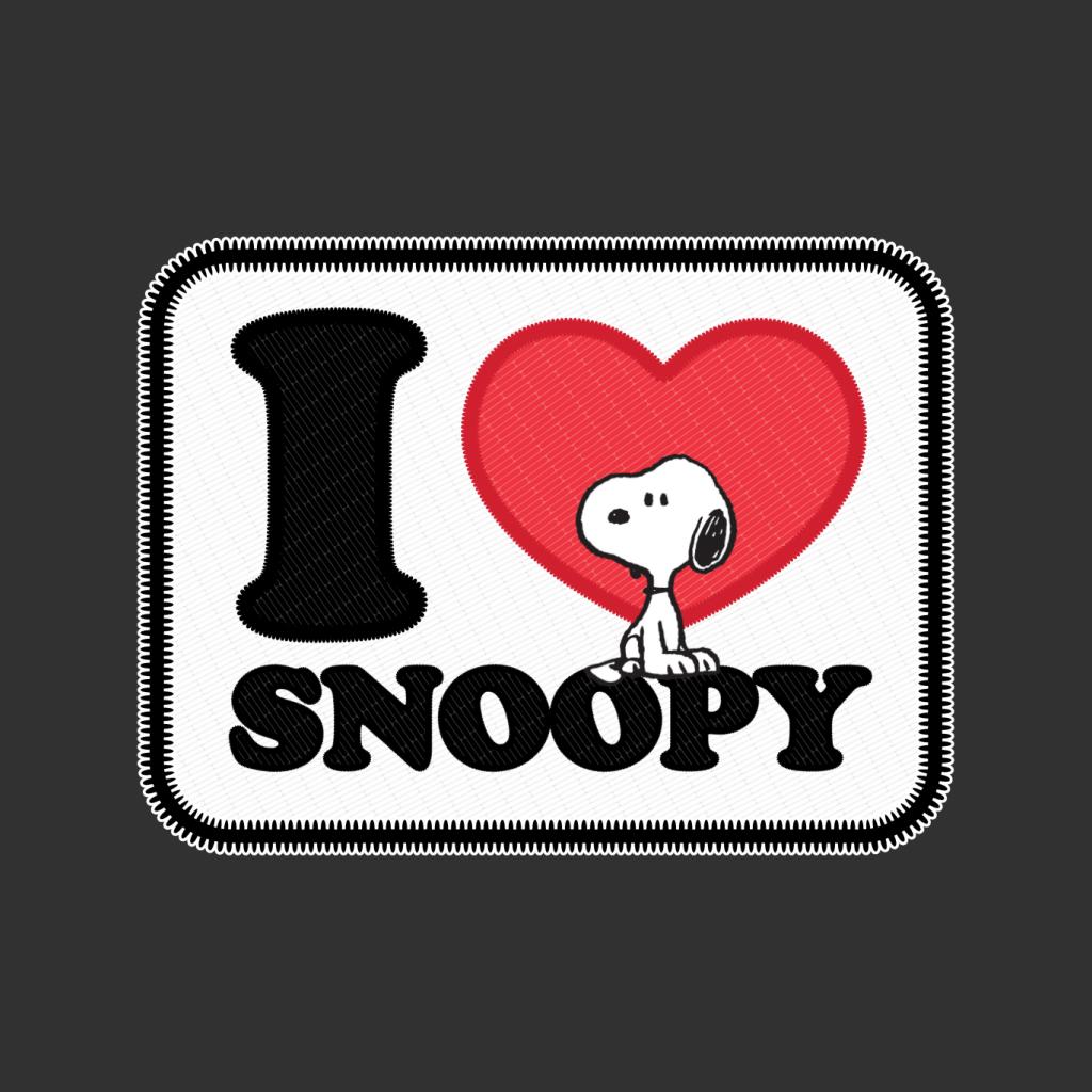 Peanuts I Love Snoopy Badge Women's T-Shirt product image 2