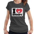 Peanuts I Love Snoopy Badge Women's T-Shirt product image 1