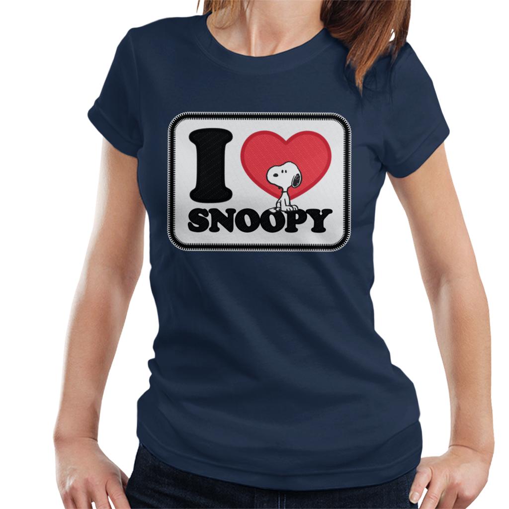 Peanuts I Love Snoopy Badge Women's T-Shirt product image 4