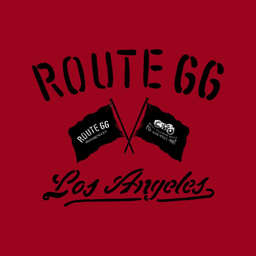 Route 66 Motorcycle Flags Los Angeles Women's T-Shirt product image 5