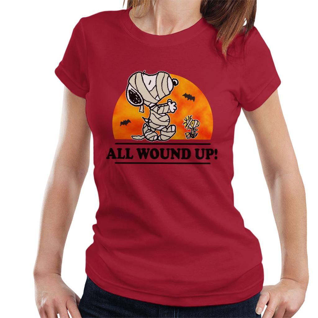 Peanuts All Wound Up Halloween Mummies Women's T-Shirt product image 6