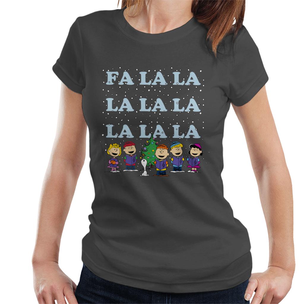 Peanuts Fa La La La Christmas Carol Women's T-Shirt product image 1