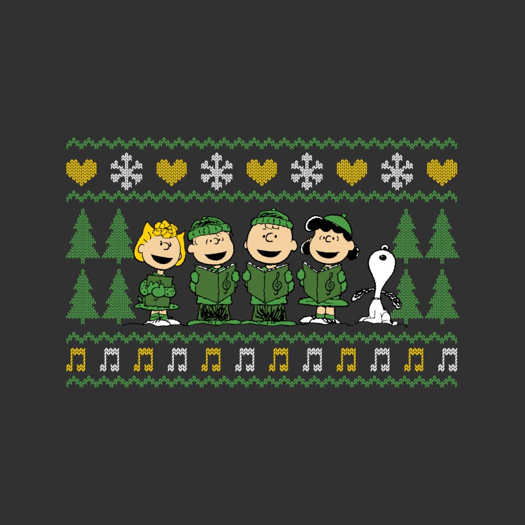 Peanuts Characters Xmas Choir Carol Women's T-Shirt product image 2