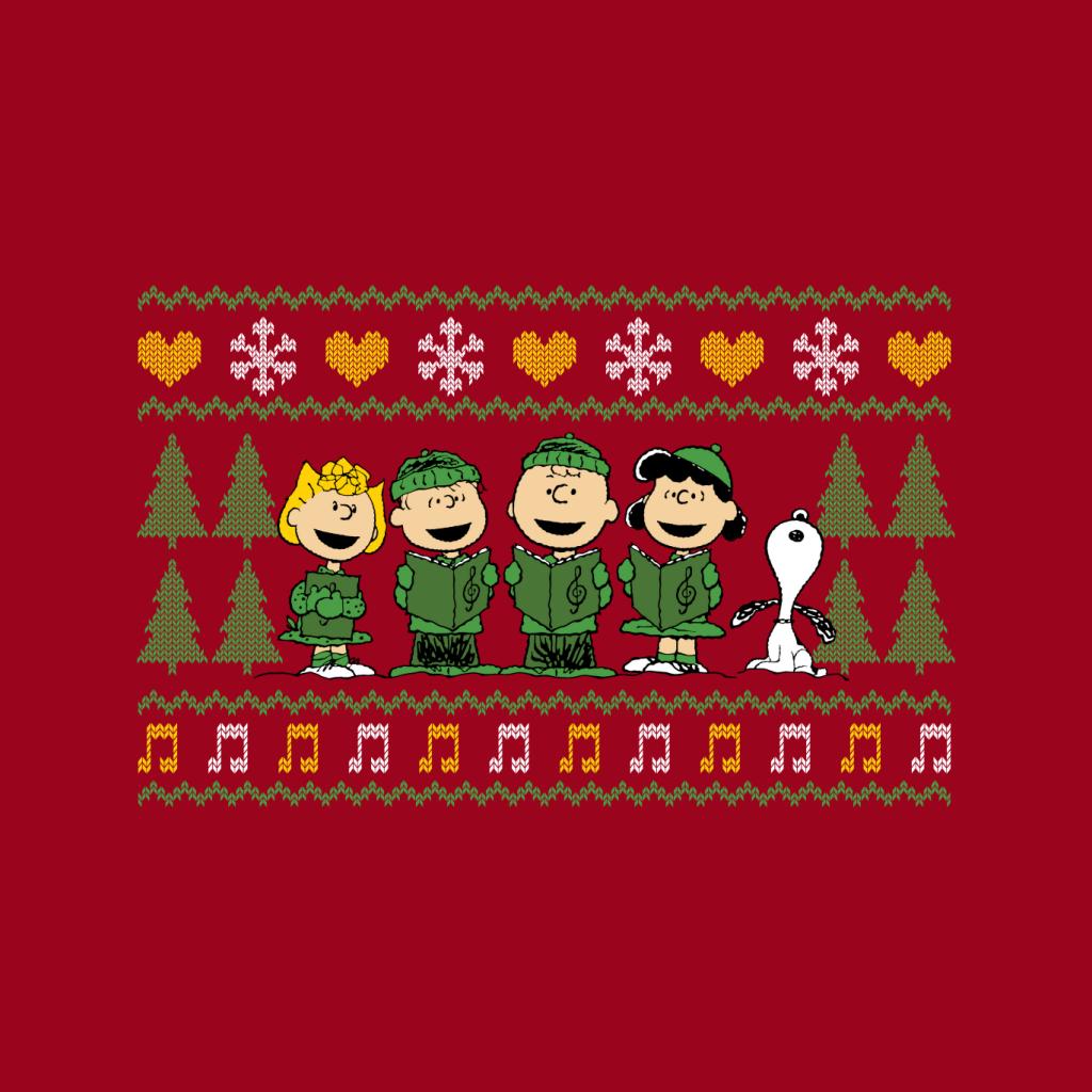 Peanuts Characters Xmas Choir Carol Women's T-Shirt product image 7