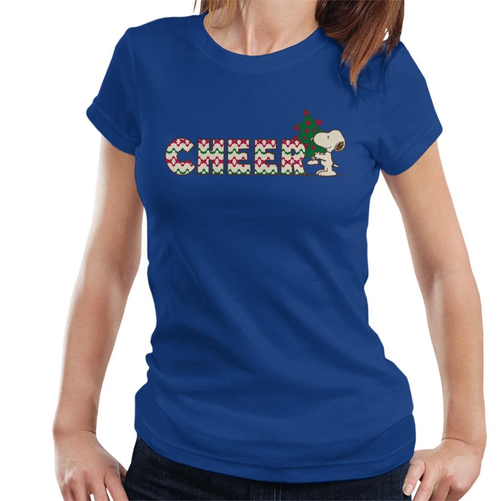 Peanuts Snoopy Christmas Tree Cheer Women's T-Shirt product image 4
