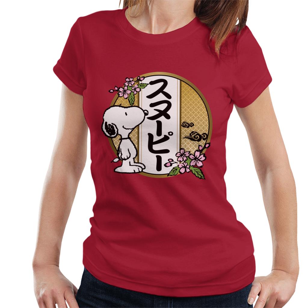 Peanuts Snoopy Kanji Flowers Women's T-Shirt product image 6