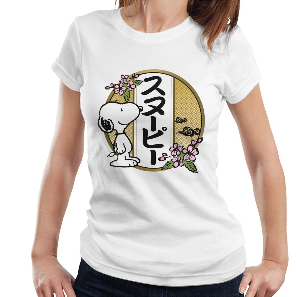 Peanuts Snoopy Kanji Flowers Women's T-Shirt product image 4