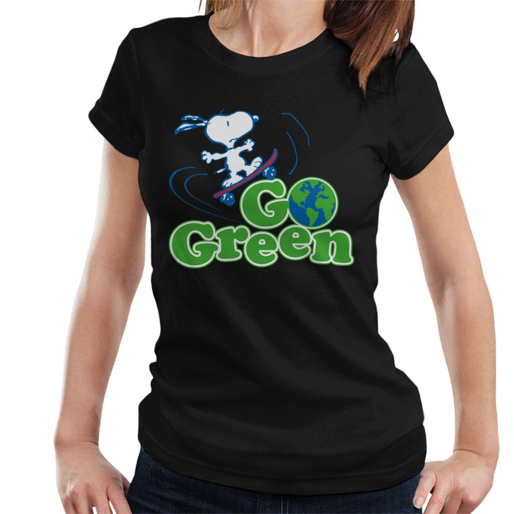 Peanuts Snoopy Go Green Women's T-Shirt product image 1