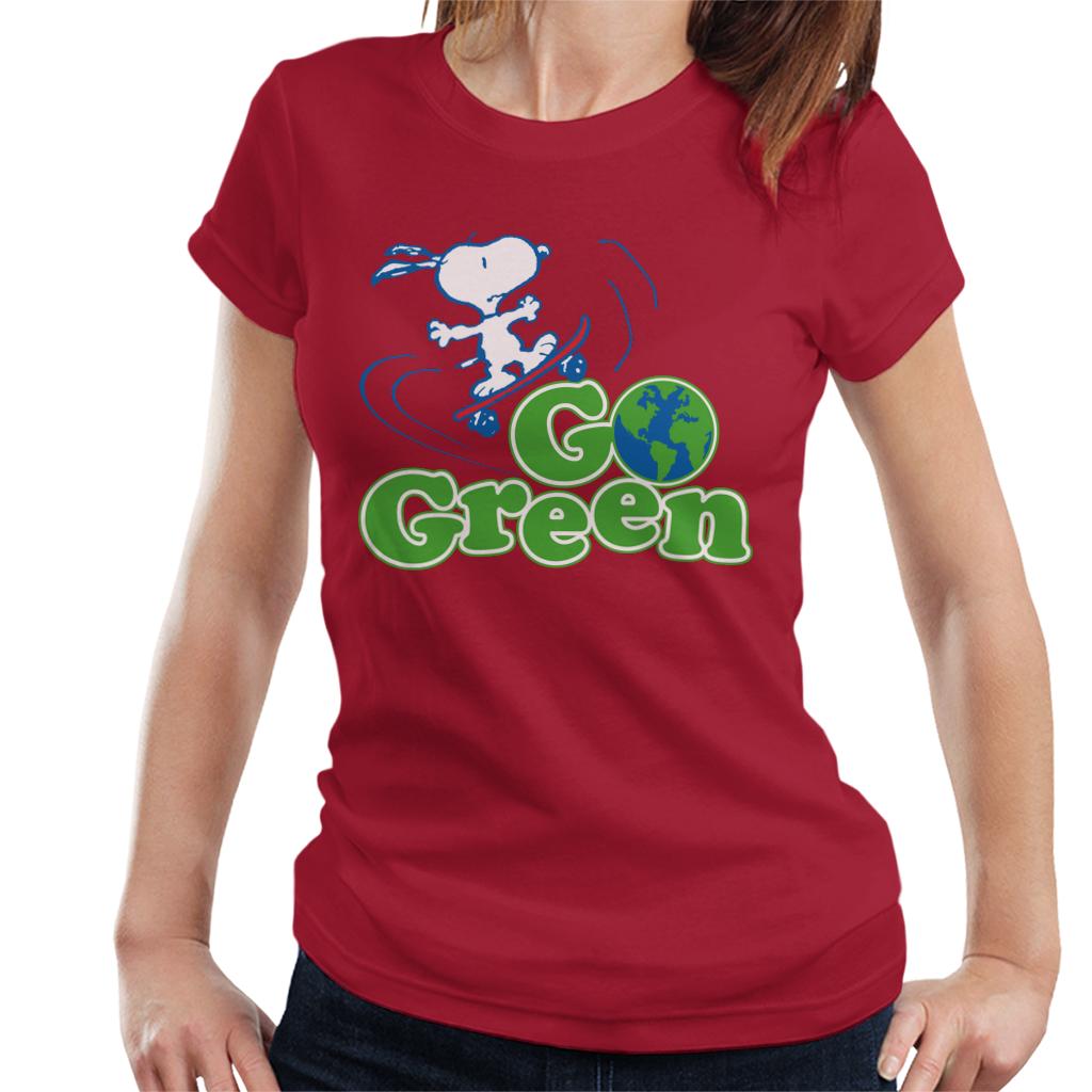 Peanuts Snoopy Go Green Women's T-Shirt product image 6