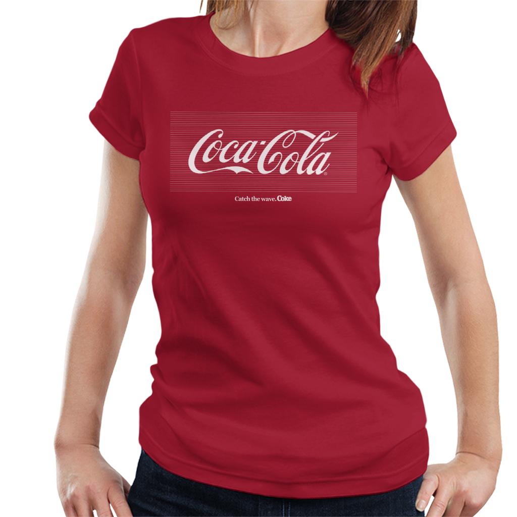 Coca Cola White Stripes Logo Women's T-Shirt product image 6