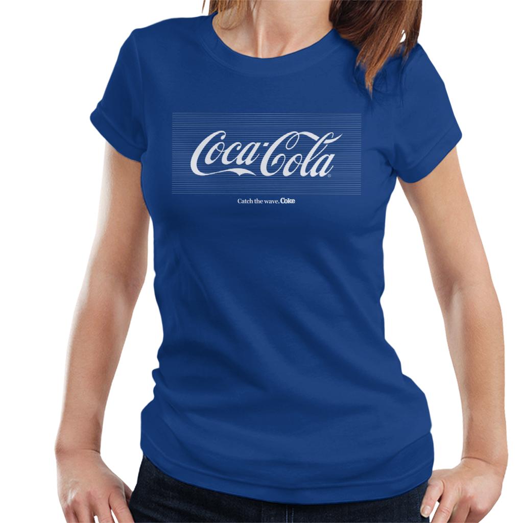 Coca Cola White Stripes Logo Women's T-Shirt product image 4