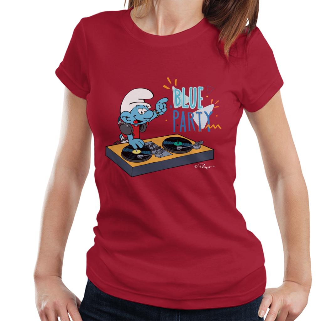 The Smurfs Blue Party Women's T-Shirt product image 4