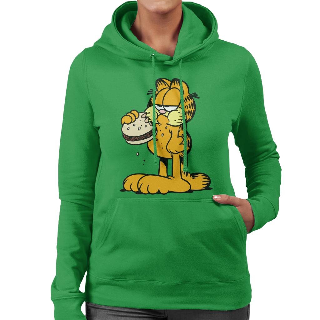 Garfield Eating Burger Women's Hooded Sweatshirt product image 4