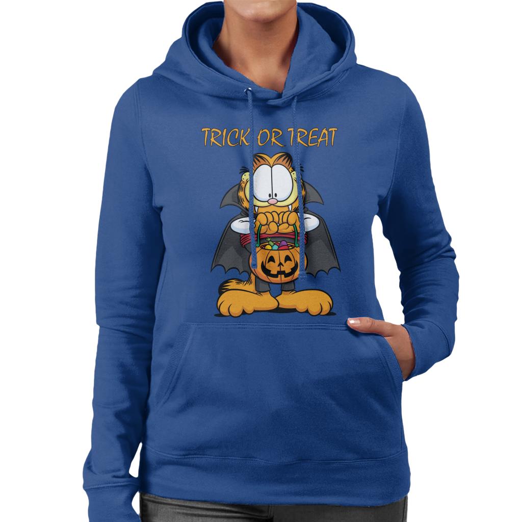 Garfield Halloween Trick Or Treat Women's Hooded Sweatshirt product image 4