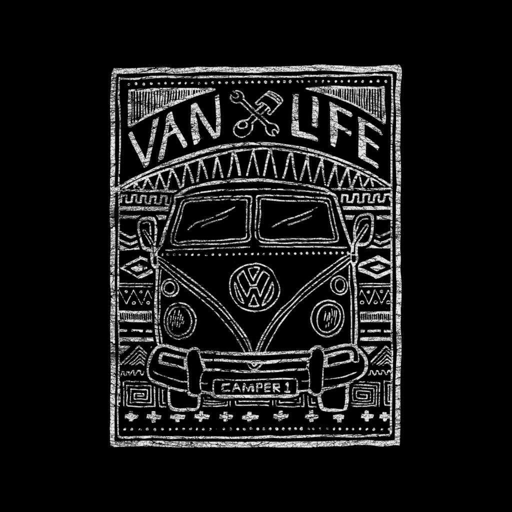 Volkswagen T1 Van Life Aztec Doodle Women's Hooded product image 2