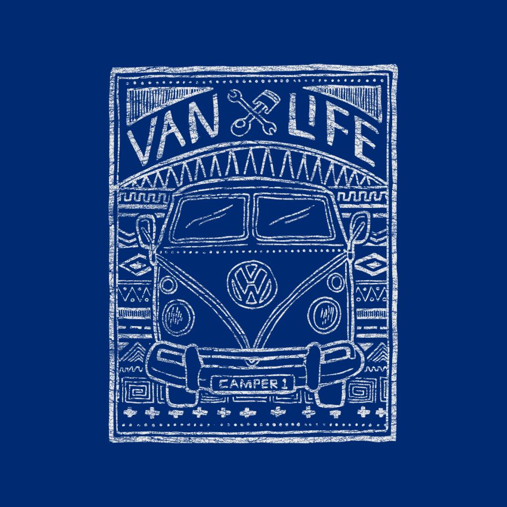 Volkswagen T1 Van Life Aztec Doodle Women's Hooded product image 5