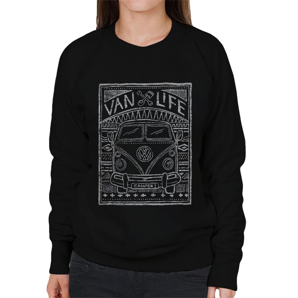 Volkswagen Aztec Camper Doodle Women's Sweatshirt product image 1
