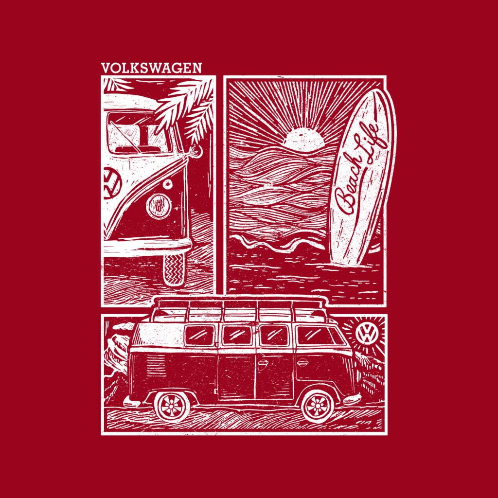 Volkswagen Camper Beach Life Doodle Women's Sweatshirt product image 7