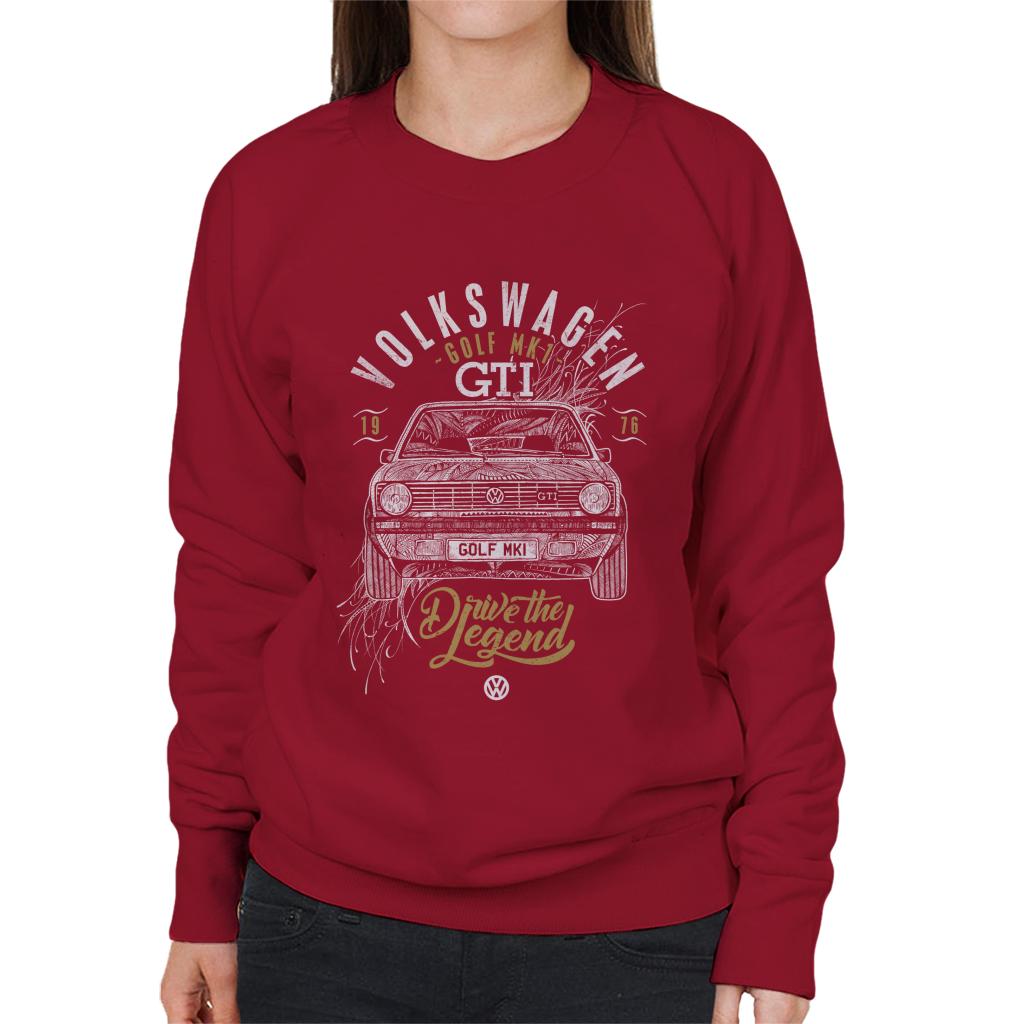 Volkswagen Drive The Legend Golf MK1 GTI Women's Sweatshirt product image 6