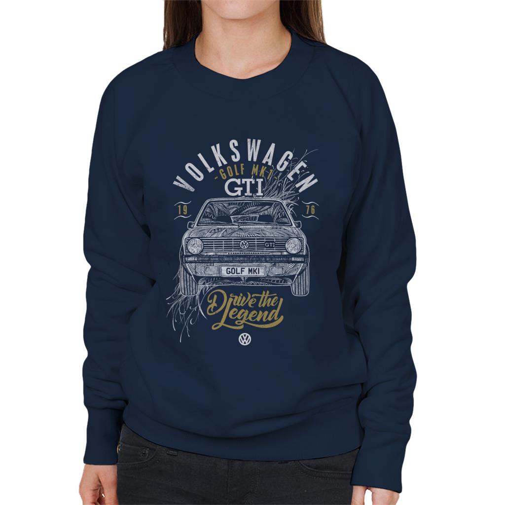 Volkswagen Drive The Legend Golf MK1 GTI Women's Sweatshirt product image 4