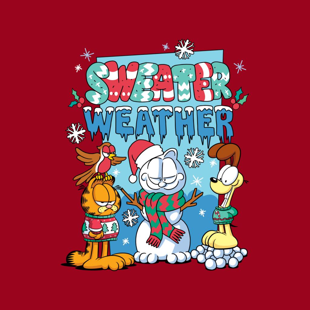 Garfield Christmas Sweater Weather Women's Hooded Sweatshirt product image 7