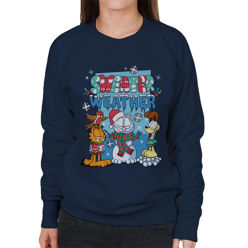 Garfield Christmas Sweater Weather Women's Sweatshirt product image 4