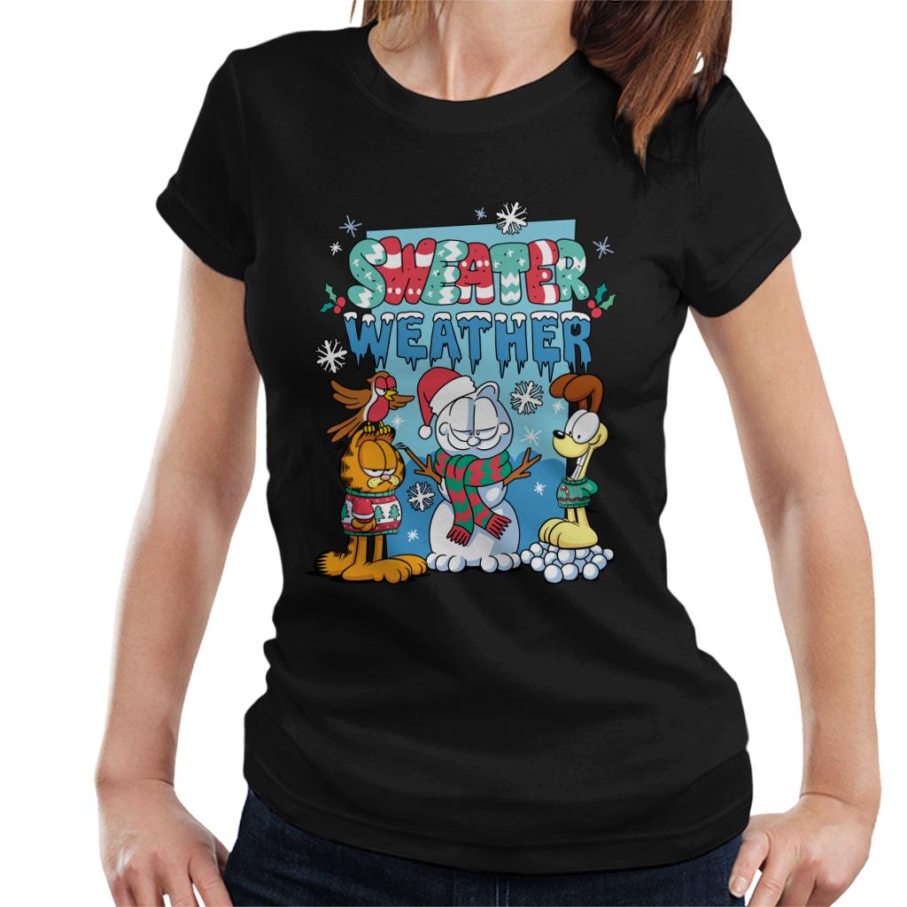 Garfield Christmas Sweater Weather Women's T-Shirt product image 1