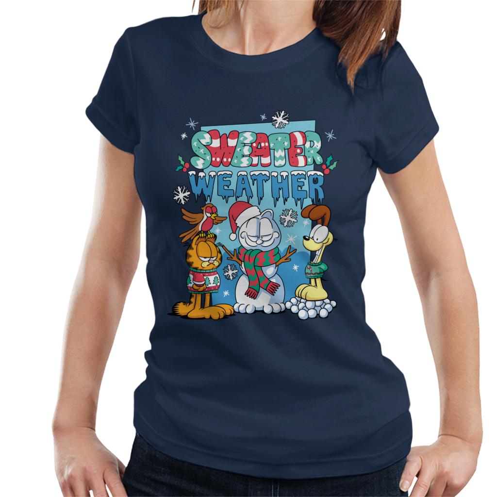 Garfield Christmas Sweater Weather Women's T-Shirt product image 4