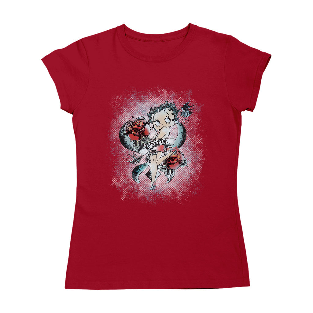 Betty Boop Roses Cutie Women's T-Shirt product image 4