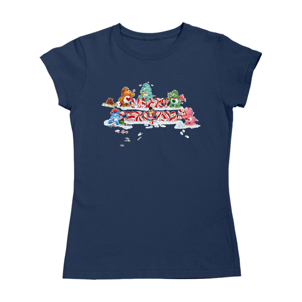 Care Bears Christmas Merry Xmas Candy Cane Women's T-Shirt product image 1