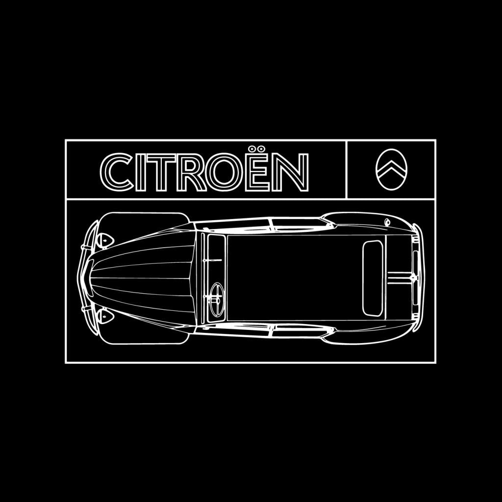 Citroën 2CV White Diagram Top View Women's T-Shirt product image 2