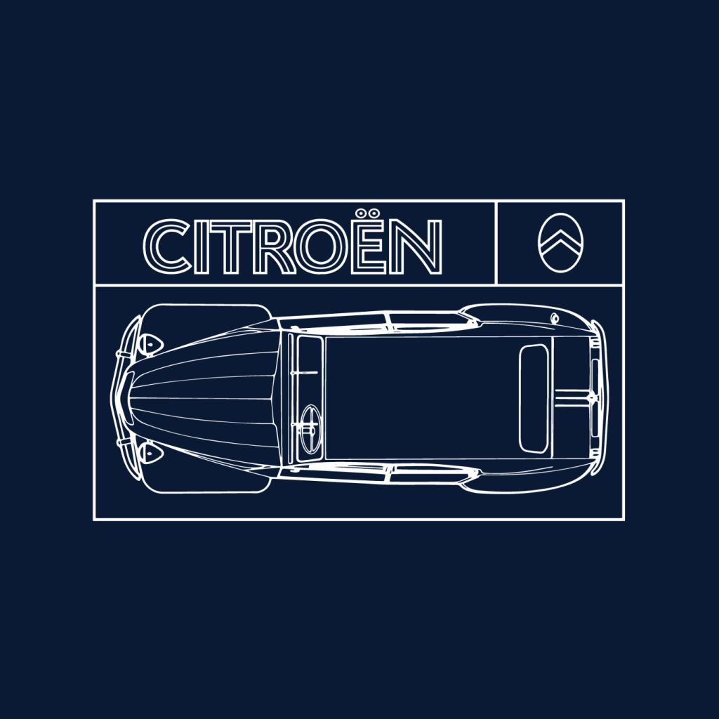 Citroën 2CV White Diagram Top View Women's T-Shirt product image 5
