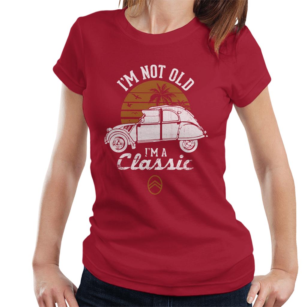 Citroën 2CV White I'm Not Old Classic Sunset Women's T-Shirt product image 6