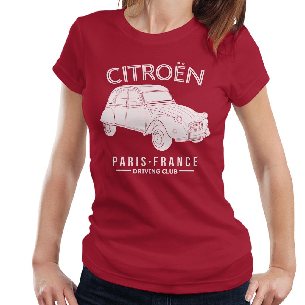 Citroën Driving Club White 2CV Paris France Women's T-Shirt product image 6