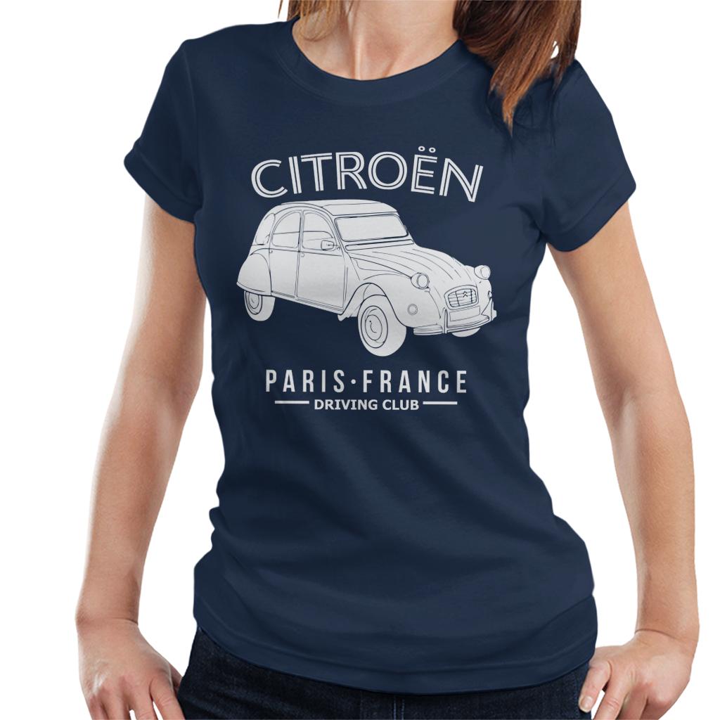 Citroën Driving Club White 2CV Paris France Women's T-Shirt product image 4