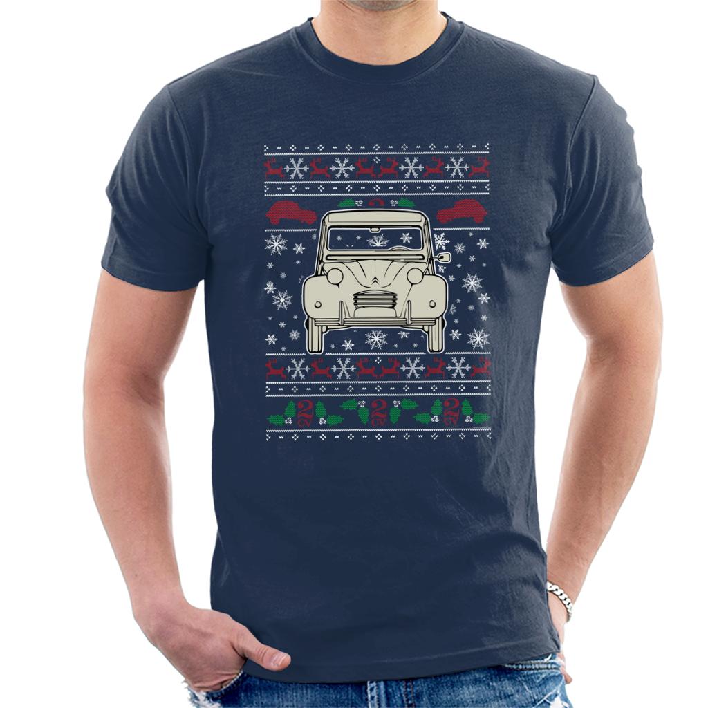 Citroen Christmas Knitted Pattern Men's T-Shirt product image 1