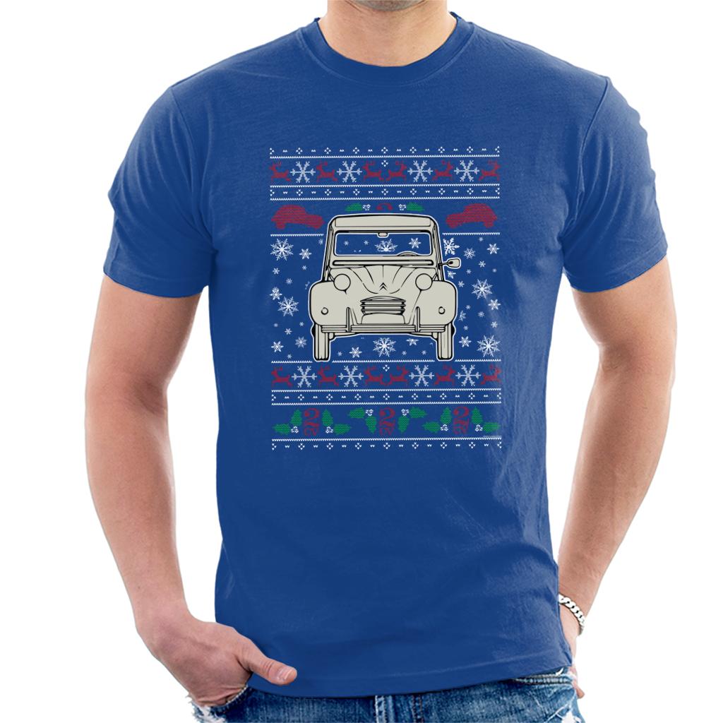 Citroen Christmas Knitted Pattern Men's T-Shirt product image 4