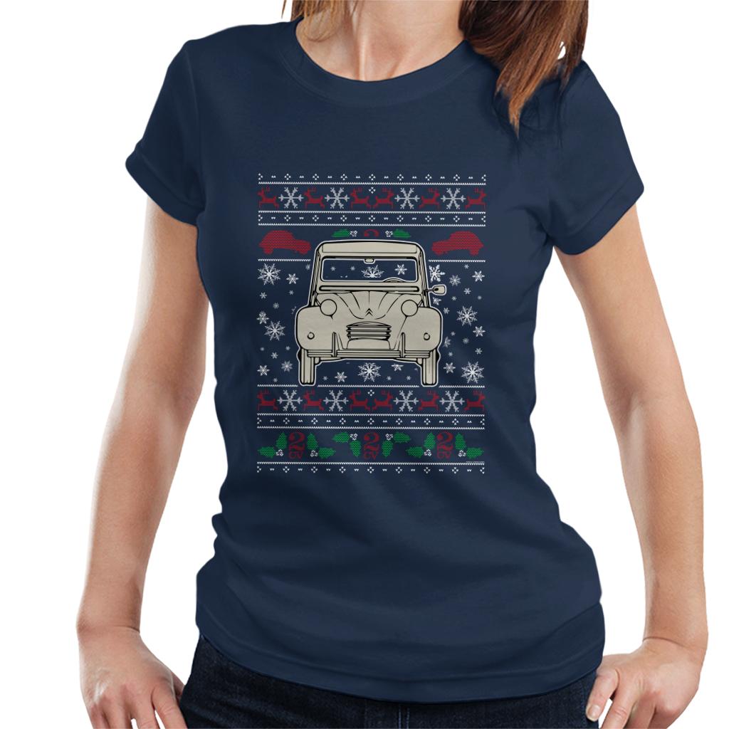 Citroen Christmas Knitted Pattern Women's T-Shirt product image 1