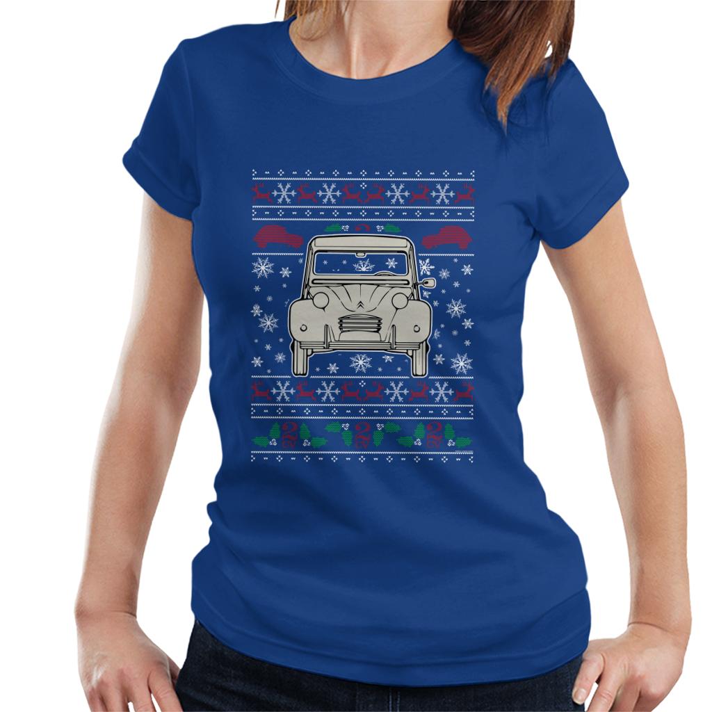 Citroen Christmas Knitted Pattern Women's T-Shirt product image 4