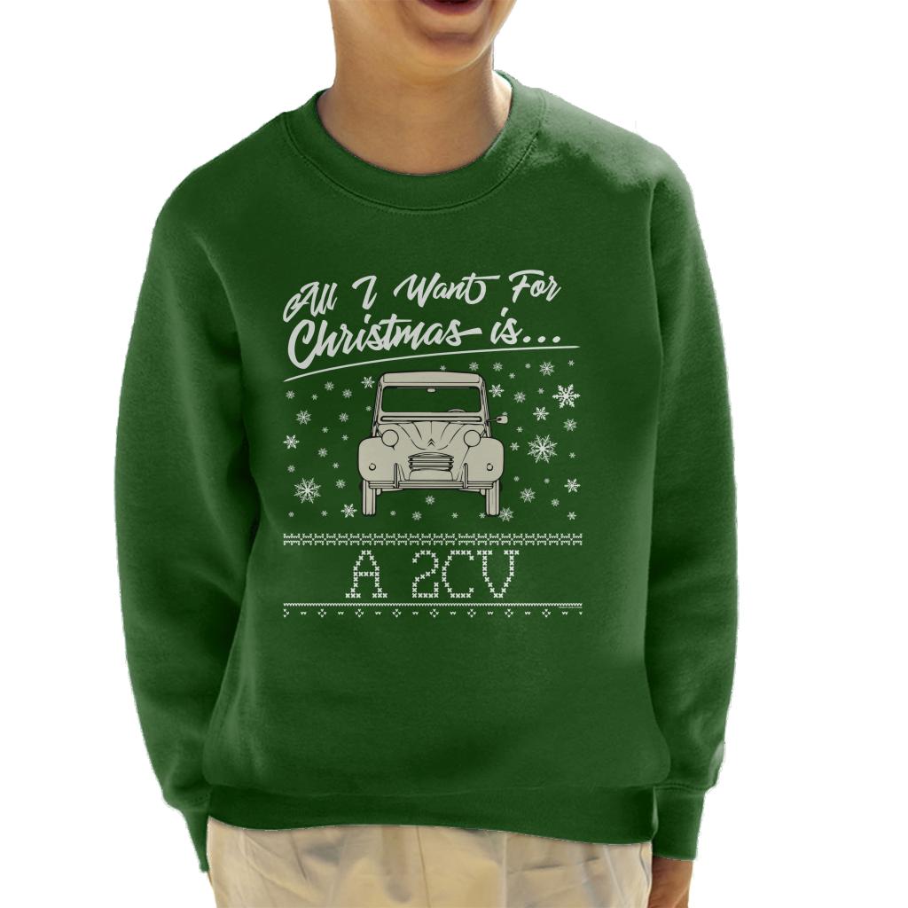 Citroen Christmas All I Want For Is A 2CV Kid's Sweatshirt product image 6